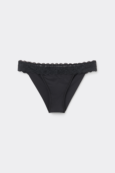Lace and Microfibre Carioca Brazilian Briefs