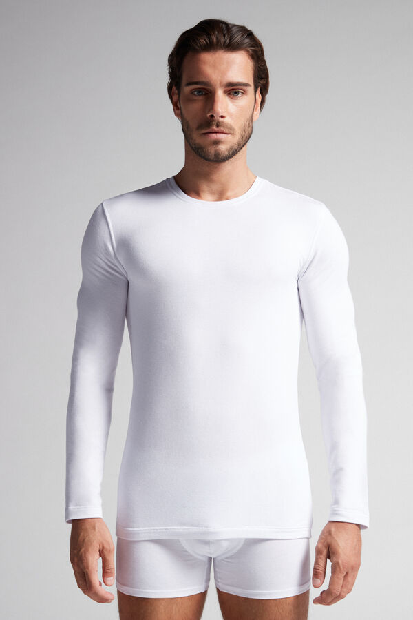 Maglia a Manica Lunga in Modal Cashmere