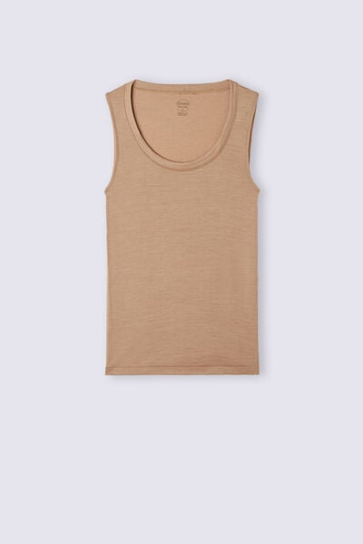 Wool & Cotton Cami with Wide Straps
