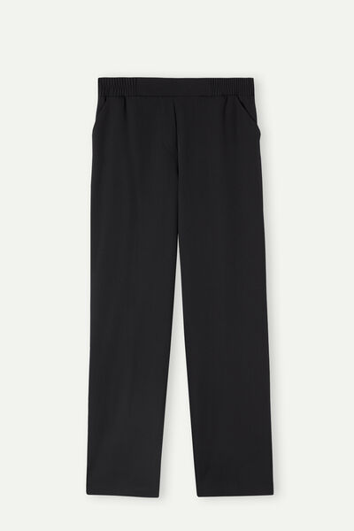 Straight-Leg Trousers with Pockets