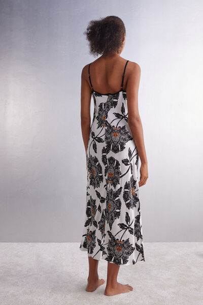 Delicious Viscose Satin Long Nightgown