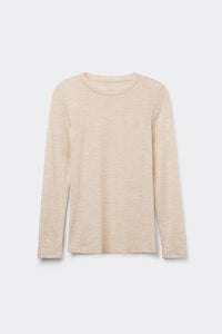 Crew Neck Long-Sleeved 100% Merino Wool Knit