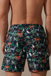 Jungle-Print Swim Shorts