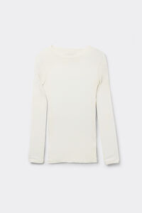 Wool and Silk Long-Sleeved Crew-Neck Max Top