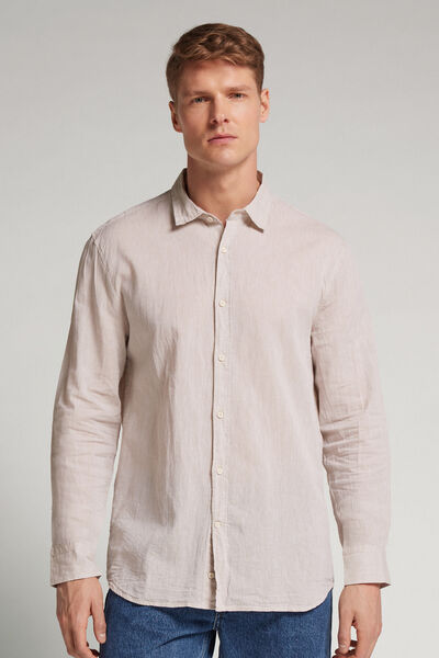 Camicia in Lino e Cotone Uomo