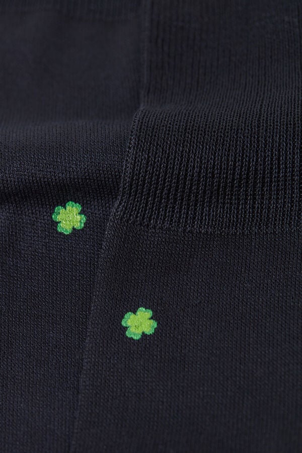 Dlouhé Ponožky ze Skotské Bavlny se Vzorem