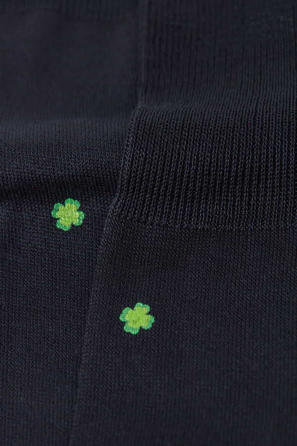 Chaussettes hautes en coton fil d'Écosse à motif