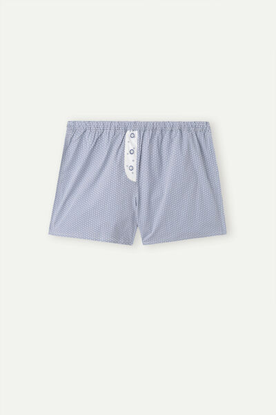 Santorini View Cotton Shorts