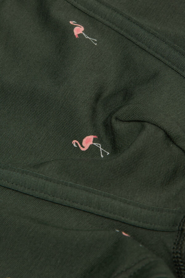 Superior Cotton Boxers with Flamingo Print