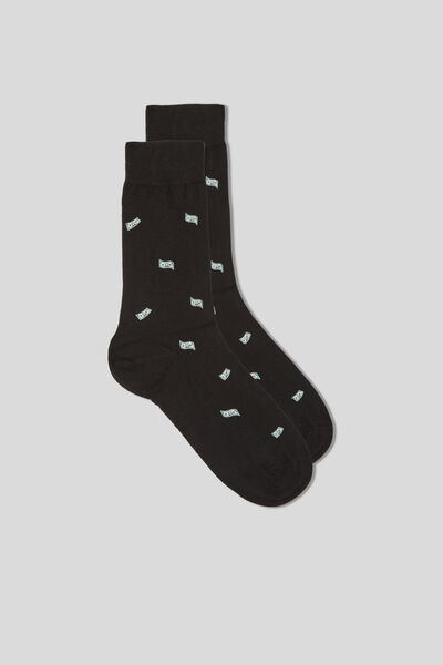 Κοντές Κάλτσες από Soft Cotton με Σχέδιο