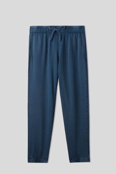 Dlouhé Kalhoty z Teplákoviny Washed Collection