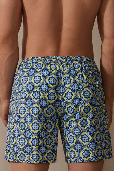 Capri-Print Swim Shorts