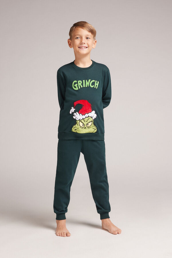 Pigiama Lungo Bambino in Cotone The Grinch Dr Seuss™