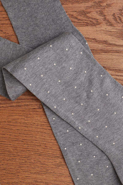 Men’s Long Socks in Patterned Lisle Cotton
