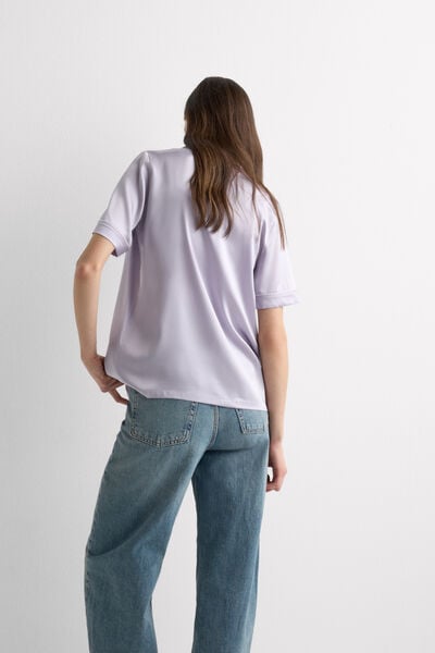 Short-Sleeved Men&rsquo;s Style Silk Shirt