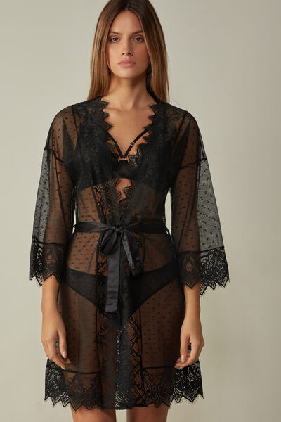 Silhouette D’Amour Lace Robe