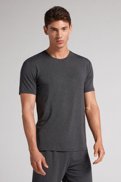 T-shirt en modal et soie