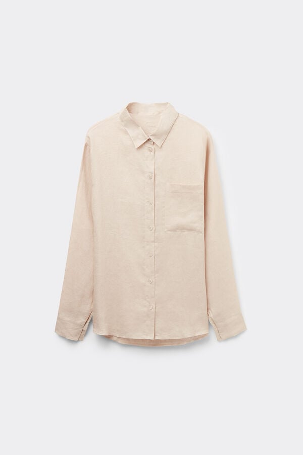 The Pure Linen Plain-Weave Linen Shirt