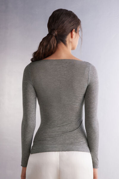 Boat Neck Modal Cashmere Ultralight Jumper