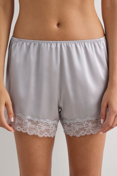 Korte Broek van Zijde met Kant