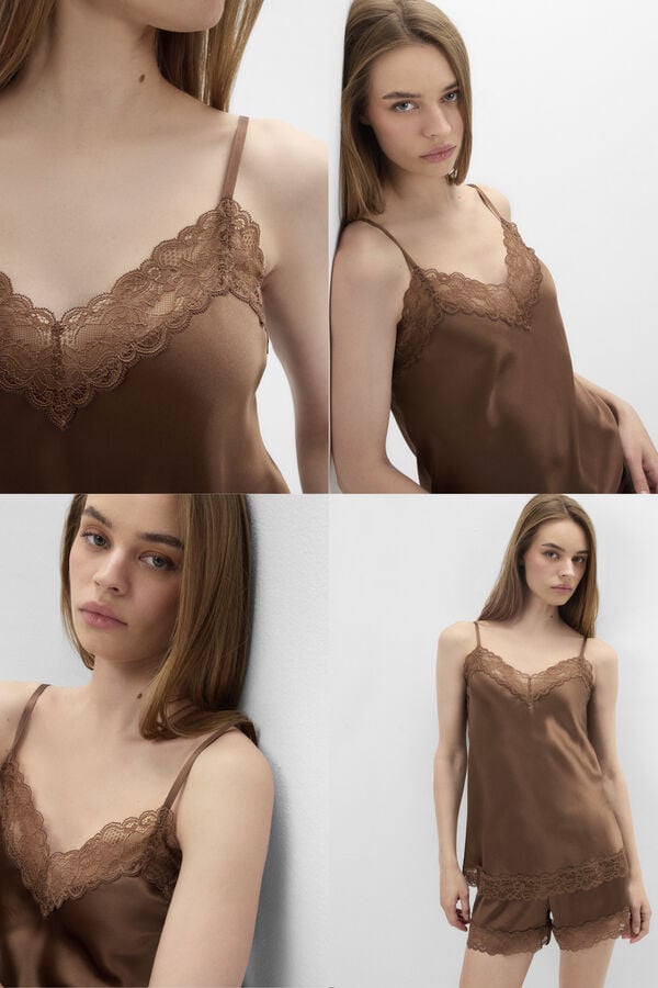Lace and Silk Top