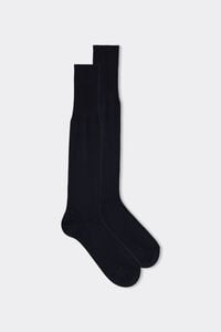 Long Socks in Cotton-Silk-Cashmere Blend