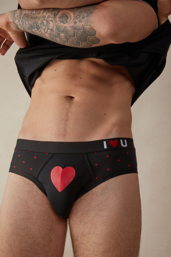 Stretch Supima® Cotton Hearts Briefs