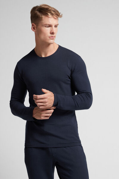 Langarmshirt aus Kaschmir-Modal für Herren