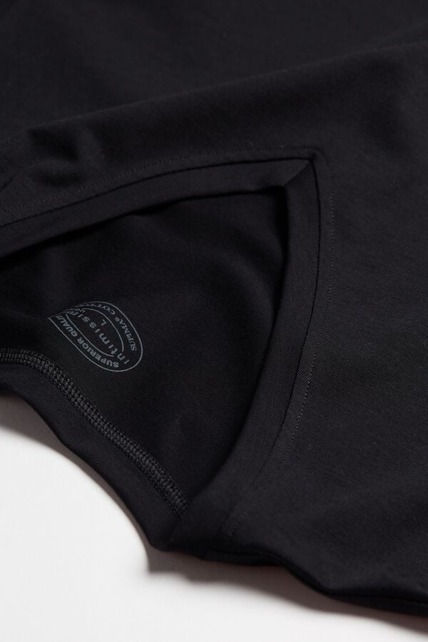 V-Neck Stretch Superior Cotton T-Shirt