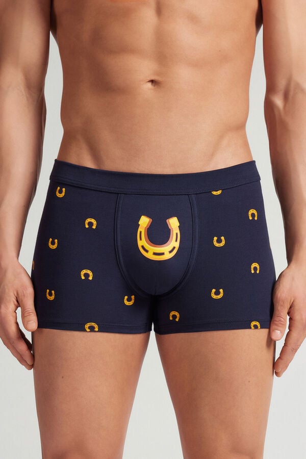 Superior Cotton Boxers with Horseshoe Print