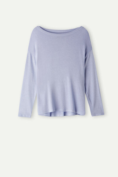 Maglia Manica Lunga in Modal Ultrasoft con Cashmere