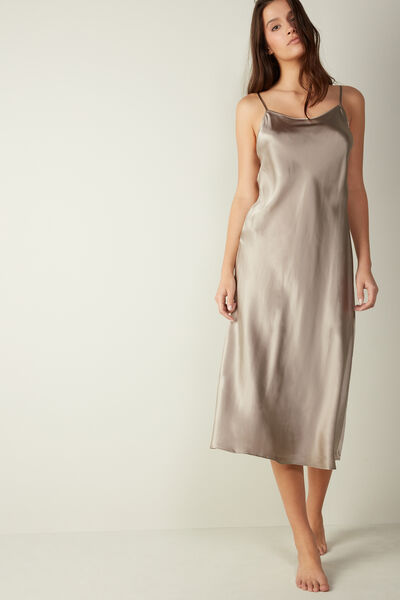 Midi-Length Slip in Silk