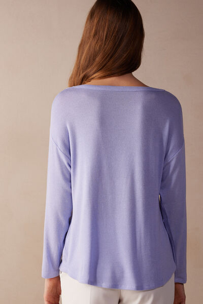 Maglia Manica Lunga in Modal Ultrasoft con Cashmere