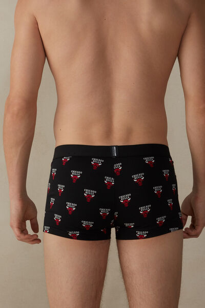 Stretch Supima® Cotton Boxers with Chicago Bulls Logo Print
