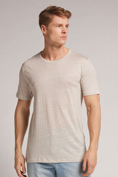 Short-Sleeved Linen T-Shirt