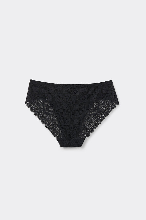 D&uuml;ş&uuml;k Bel Dantel Slip