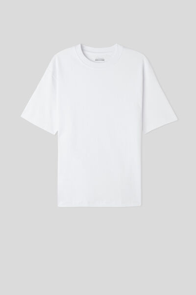 T-shirt Over in Cotone Interlock