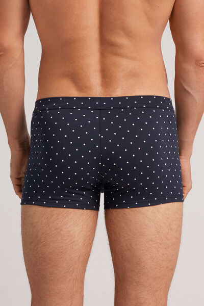 Gepunktete Boxershorts aus elastischer Supima® Baumwolle