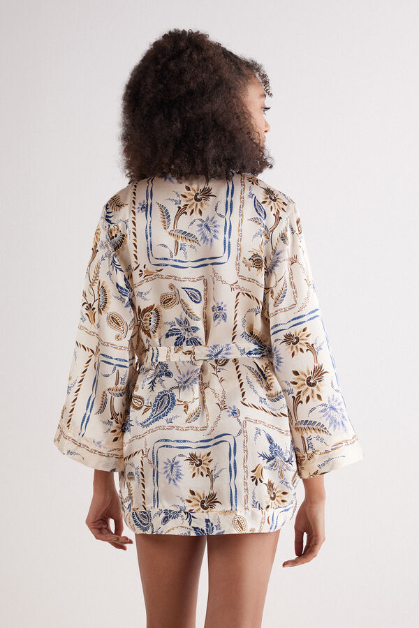 Italian Riviera Silk Kimono