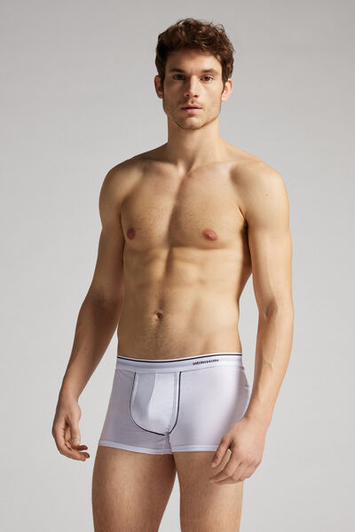 Boxer in Cotone Superior con Elastico a Vista