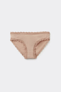Culotte en coton et dentelle