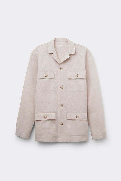 Sahara-Jacke aus Leinen und Baumwolle