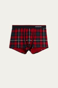 Tartan Print Boxers in Stretch Supima® Cotton