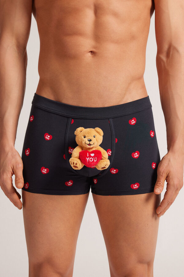 Boxershorts aus Superior-Baumwolle Plüschtier I Love You