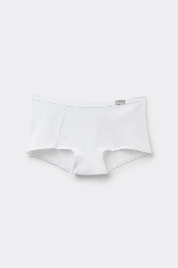 Natural Cotton Boy Short Panties