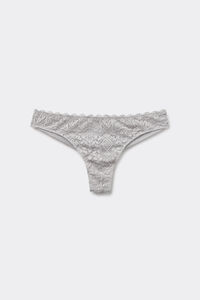 Tanga en Dentelle et Microfibre