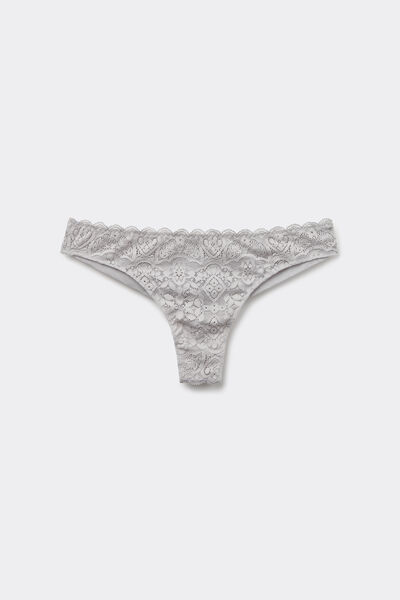 Lace and Microfibre Brazilian Briefs
