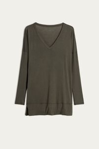 Oversized Top in Modal and Ultralight Cashmere