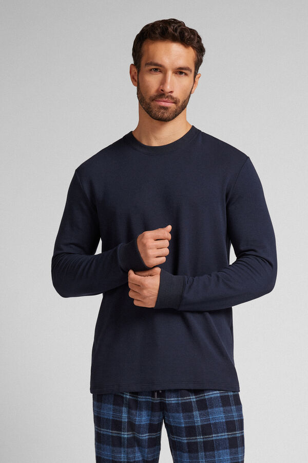 Long-Sleeved Modal Fleece Top