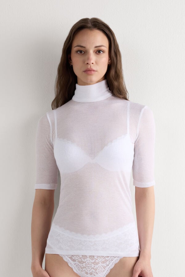 Shirt mit hohem Kragen Ultranatural mit Kaschmir